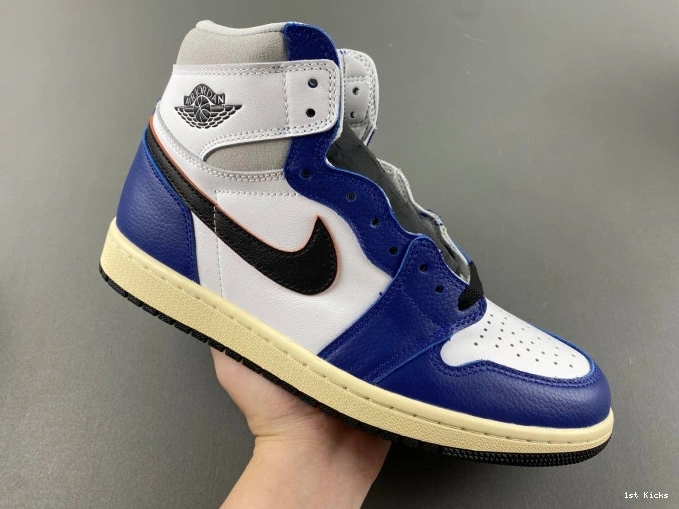 1st Kicks Rare Deep Blue Jordan DZ5485-100 1 Royal Air High Air OG 0701